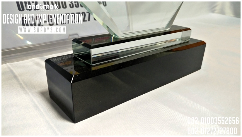 مجموعة دروع كريستال قاعدة مرتفعة جديدة لحفر الليزر Crystal Awards | Crystal Trophies | Glass Awards 