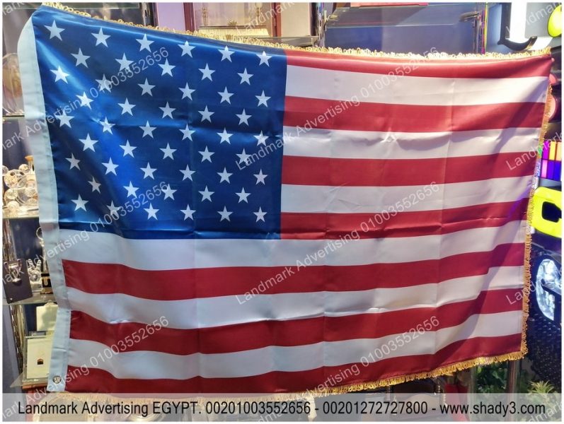 flag of united states of america fabric satin