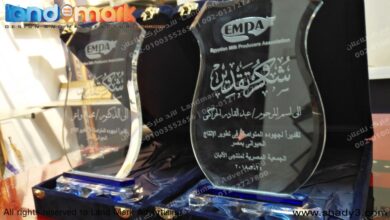 دروع كريستال علبة قطيفة Crystal award in Egypt