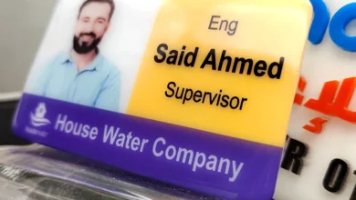 Name Tag with Risen and acrylic picture for companies